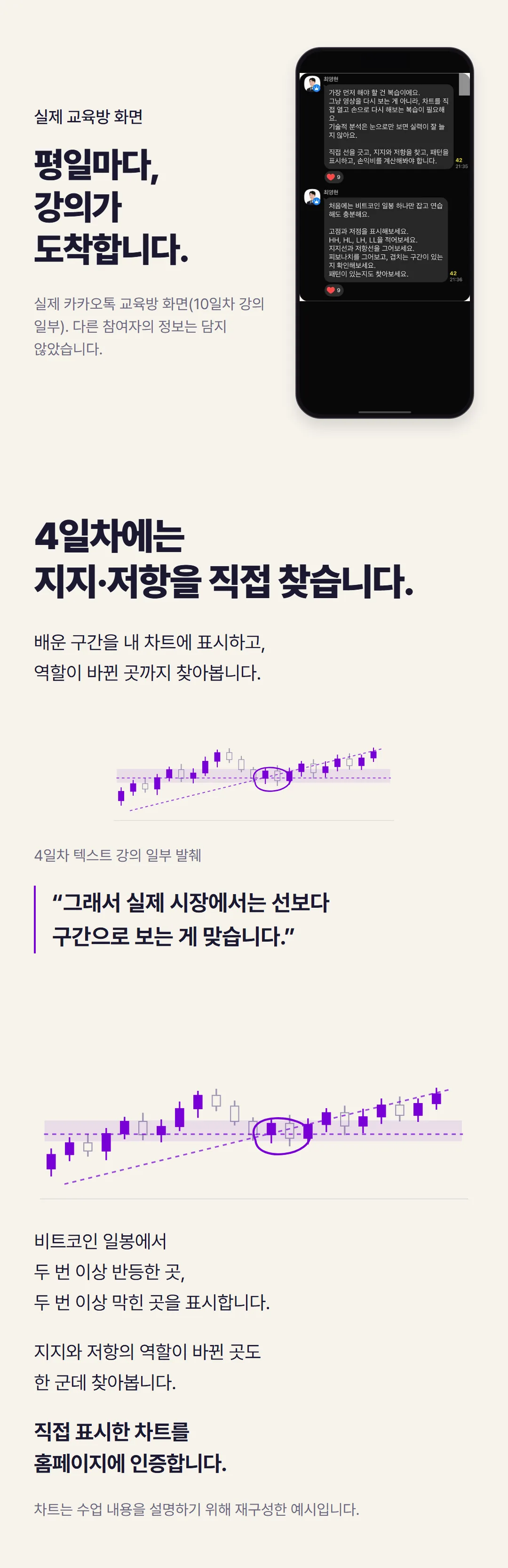 실제 카카오톡 교육방 강의, 4일차 수업과 미션